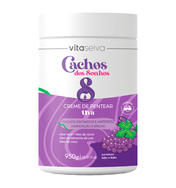 Creme de Pentear Uva Cachos dos Sonhos Vita Seiva 950g
