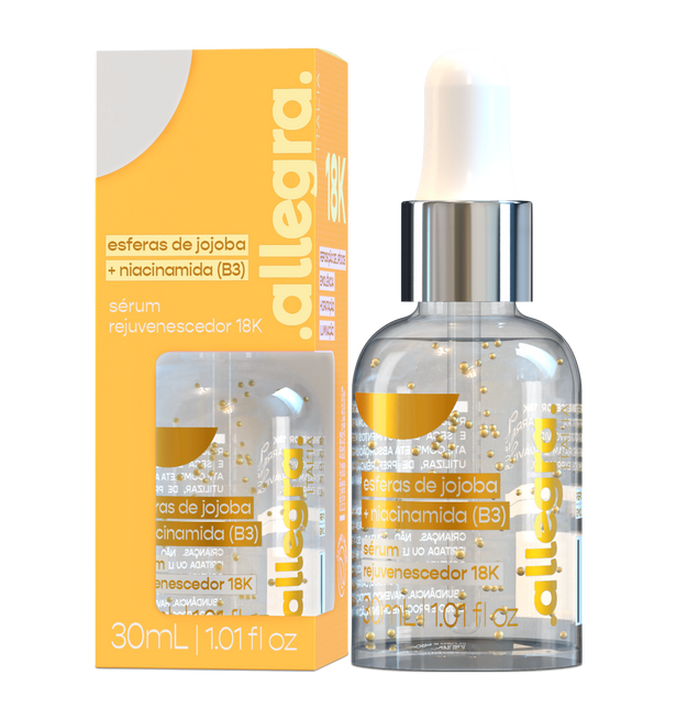 Sérum Rejuvenescedor 18k Skin Care Allegra 30ml