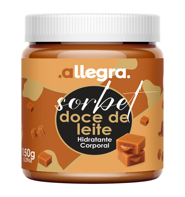 Creme Corporal Sorbet Doce de Leite Allegra 150g