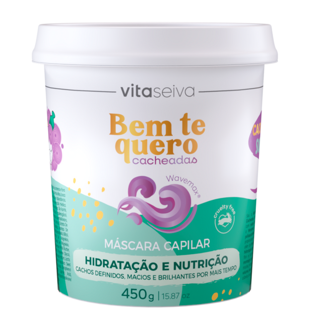 Máscara Capilar Bem te Quero Cacheadas Vita Seiva 450g