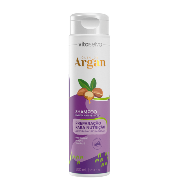 Shampoo Anti-Resíduo Óleo de Argan Vita Seiva 300ml