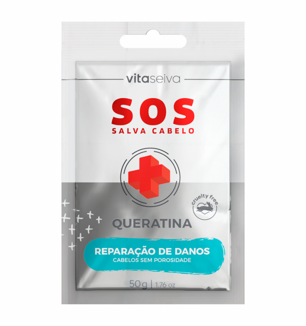 Sachê Queratina SOS Salva Cabelo Vita Seiva 50g
