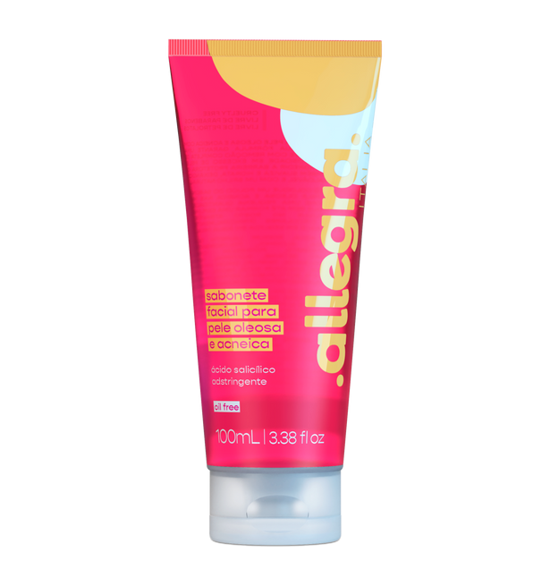 Sabonete Facial Pele Oleosa Skin Care Allegra 100ml