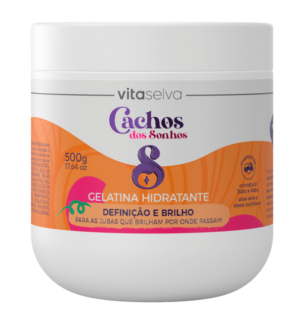 Gelatina Capilar Cachos dos Sonhos Vita Seiva 500g