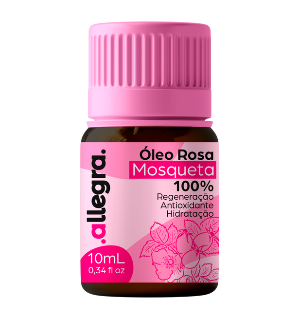 Óleo Facial Rosa Mosqueta 100% Allegra 10ml
