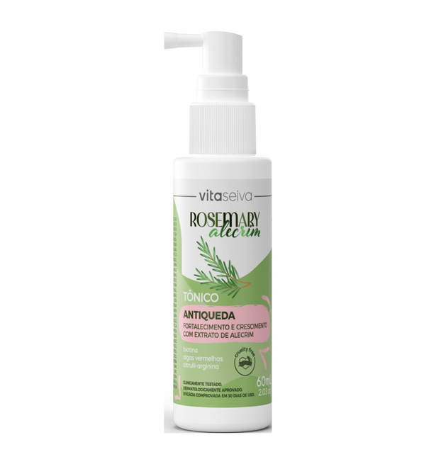 Tônico Capilar Antiqueda Alecrim Rosemary Vita Seiva 60ml