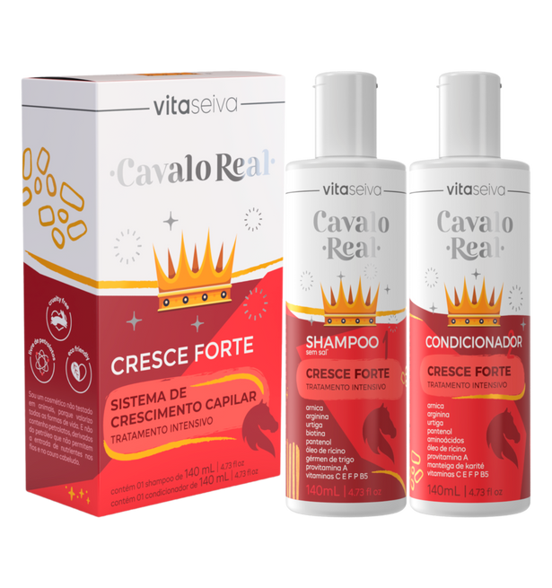 Kit Shampoo Condicionador Cavalo Real Vita Seiva 280ml