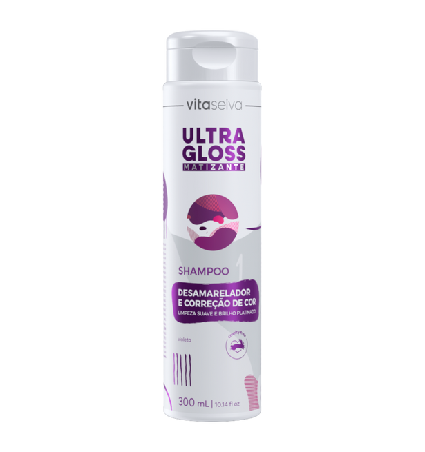 Shampoo Ultra Gloss Matizante Vita Seiva 300ml