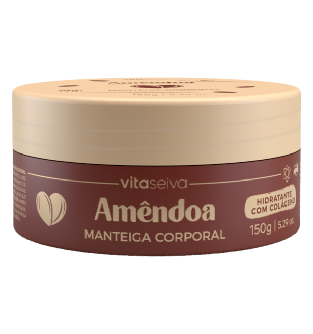 Manteiga Corporal Colágeno Amêndoa Vita Seiva 150g