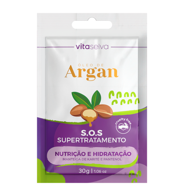 Sachê SOS Óleo de Argan Vita Seiva 50g